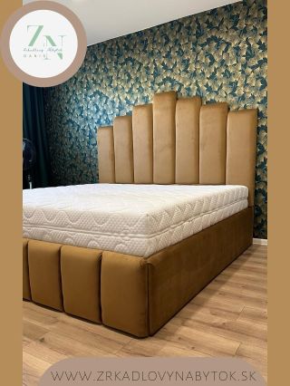 ✨ Posteľ, ktorá je viac než len kus nábytku. Na mieru navrhnutá v štýle Art Deco, ručne vyrobená s dôrazom na každý...